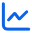 Line chart icon